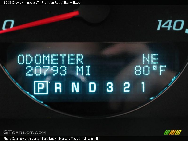 Precision Red / Ebony Black 2008 Chevrolet Impala LT