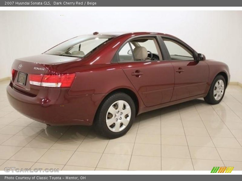 Dark Cherry Red / Beige 2007 Hyundai Sonata GLS