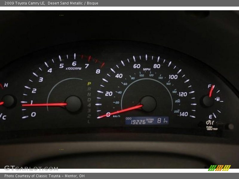 Desert Sand Metallic / Bisque 2009 Toyota Camry LE