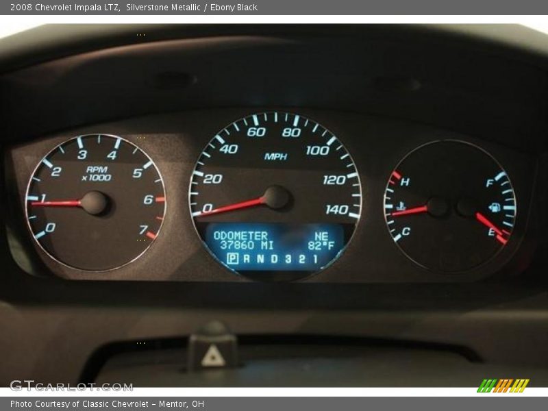 Silverstone Metallic / Ebony Black 2008 Chevrolet Impala LTZ