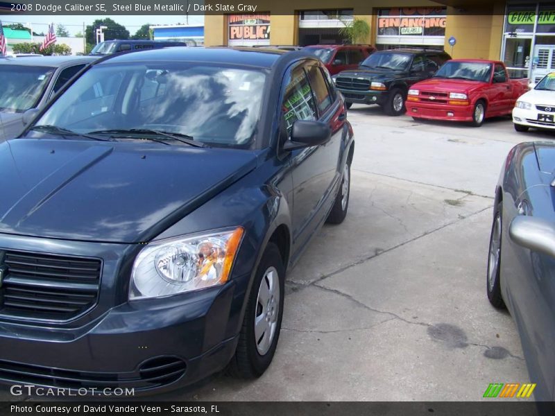 Steel Blue Metallic / Dark Slate Gray 2008 Dodge Caliber SE