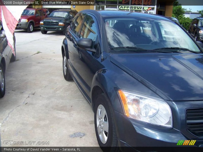 Steel Blue Metallic / Dark Slate Gray 2008 Dodge Caliber SE