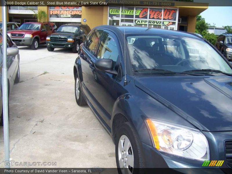 Steel Blue Metallic / Dark Slate Gray 2008 Dodge Caliber SE