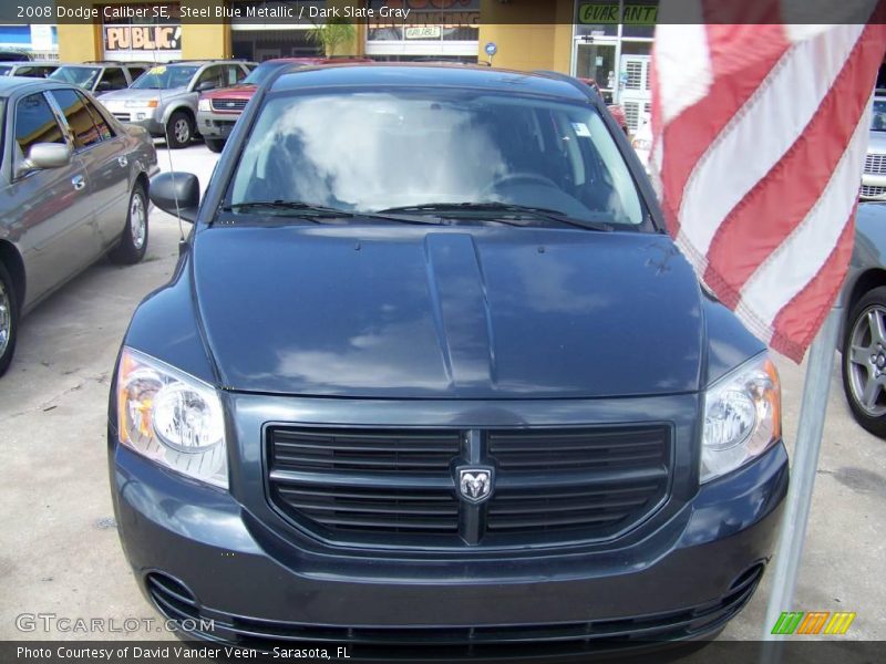 Steel Blue Metallic / Dark Slate Gray 2008 Dodge Caliber SE