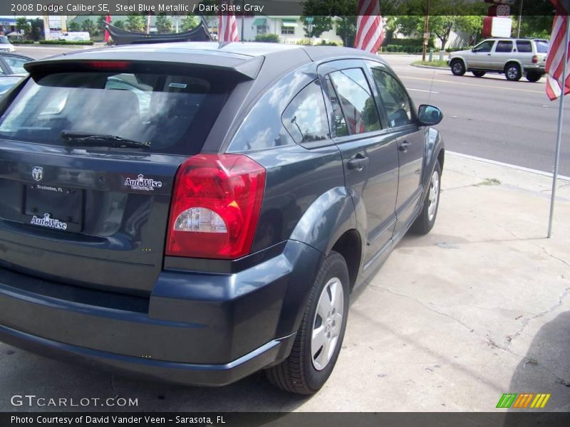 Steel Blue Metallic / Dark Slate Gray 2008 Dodge Caliber SE