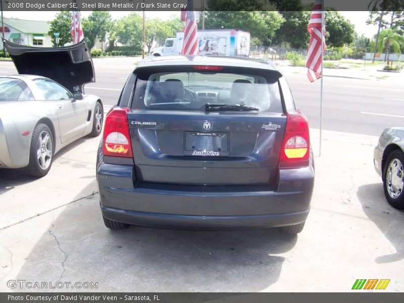 Steel Blue Metallic / Dark Slate Gray 2008 Dodge Caliber SE