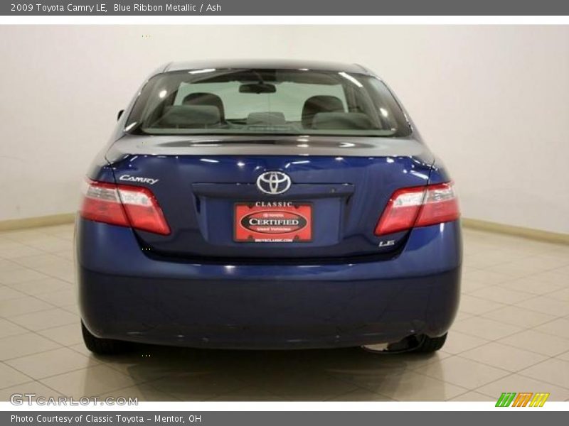 Blue Ribbon Metallic / Ash 2009 Toyota Camry LE