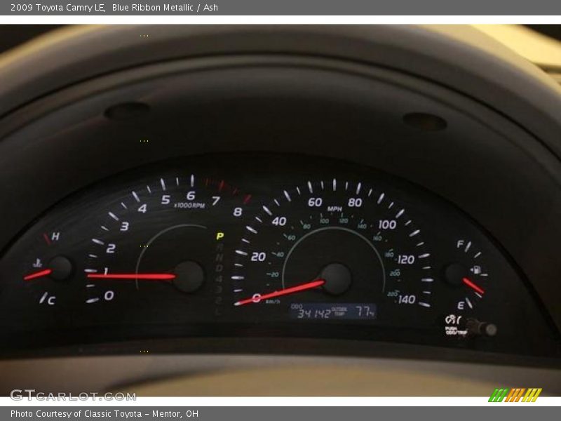 Blue Ribbon Metallic / Ash 2009 Toyota Camry LE