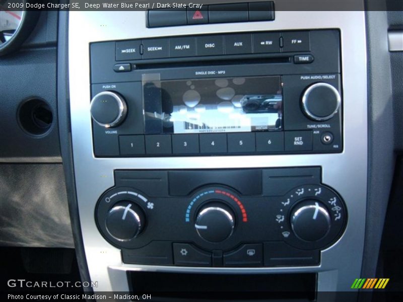 Deep Water Blue Pearl / Dark Slate Gray 2009 Dodge Charger SE