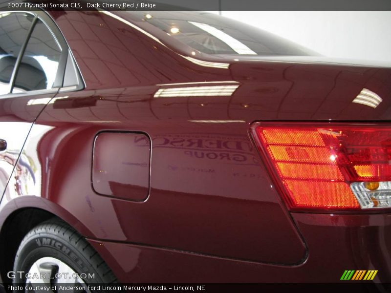 Dark Cherry Red / Beige 2007 Hyundai Sonata GLS