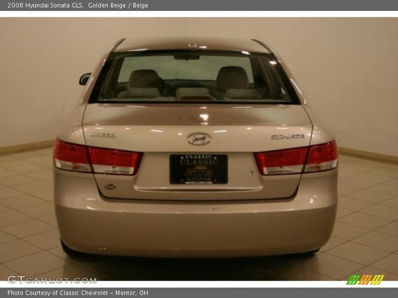 Golden Beige / Beige 2008 Hyundai Sonata GLS