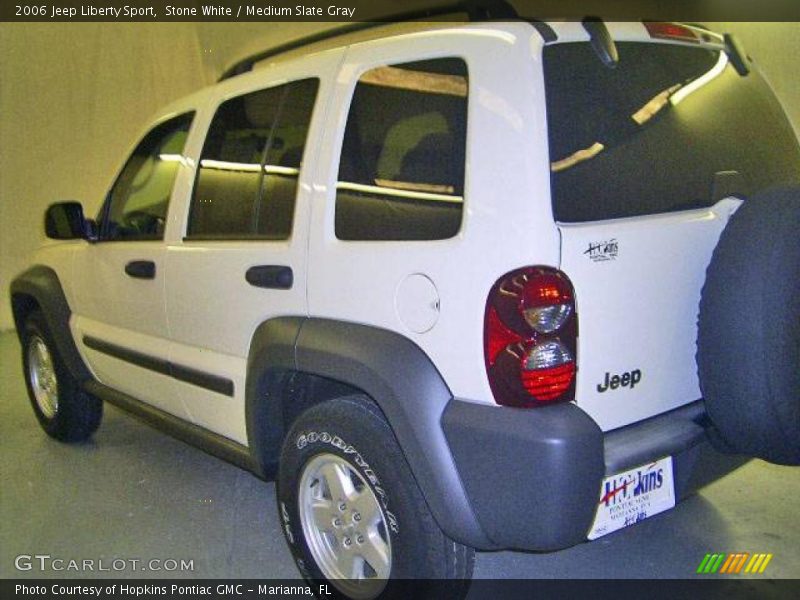Stone White / Medium Slate Gray 2006 Jeep Liberty Sport