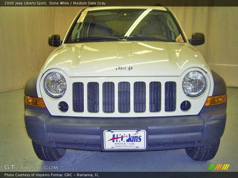 Stone White / Medium Slate Gray 2006 Jeep Liberty Sport