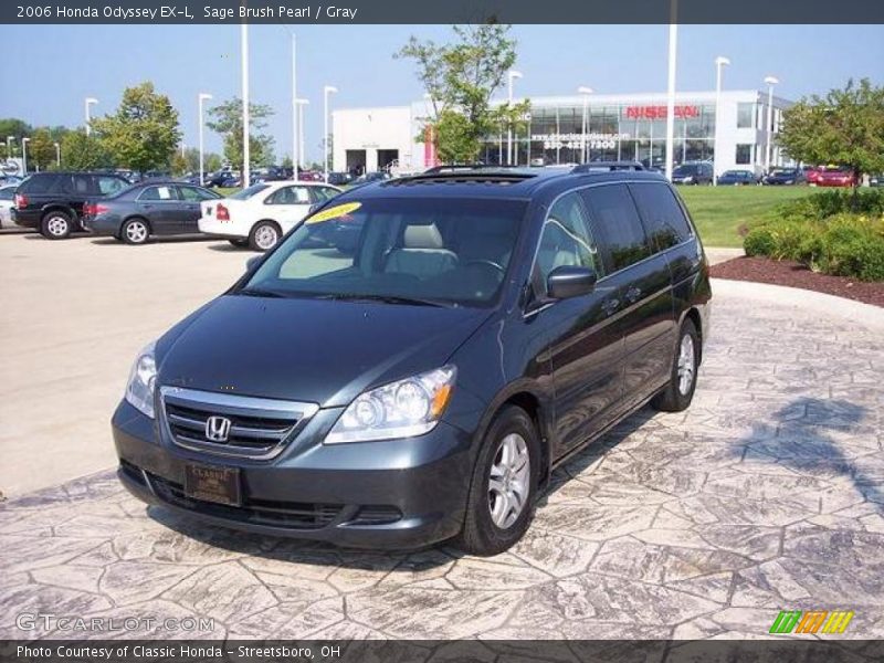 Sage Brush Pearl / Gray 2006 Honda Odyssey EX-L