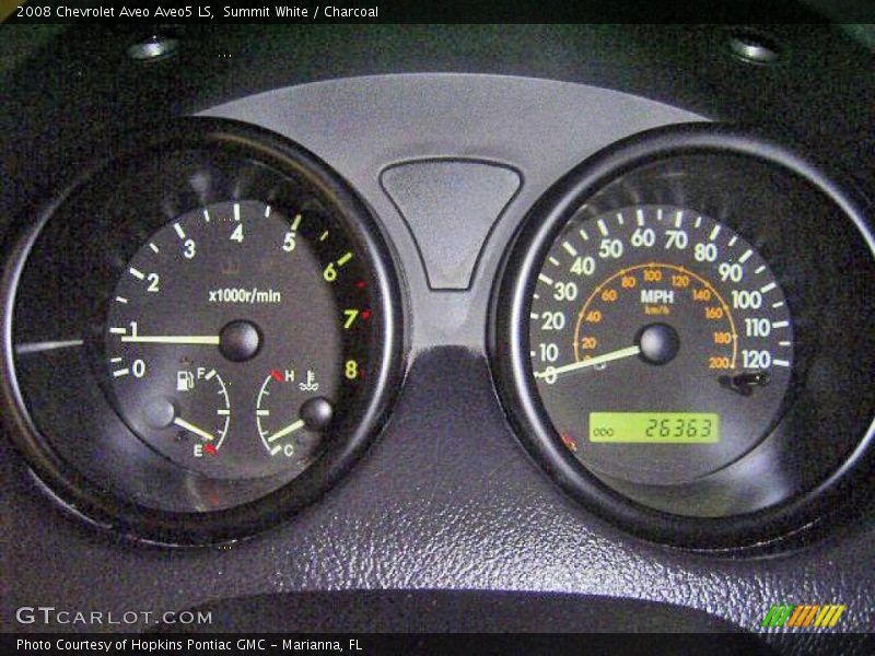 Summit White / Charcoal 2008 Chevrolet Aveo Aveo5 LS