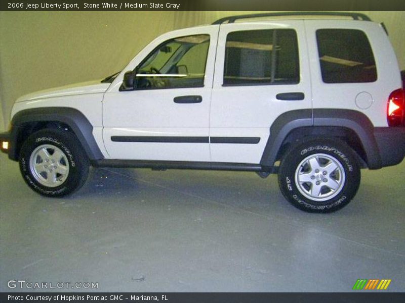 Stone White / Medium Slate Gray 2006 Jeep Liberty Sport