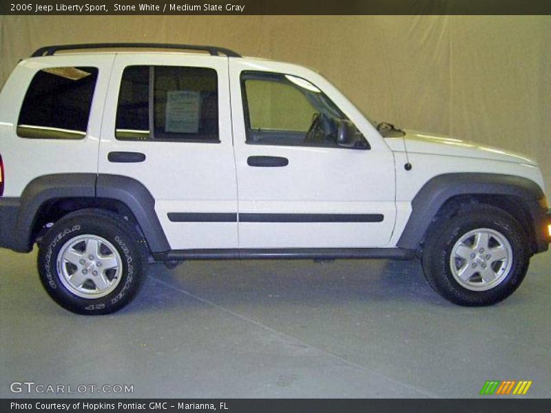 Stone White / Medium Slate Gray 2006 Jeep Liberty Sport