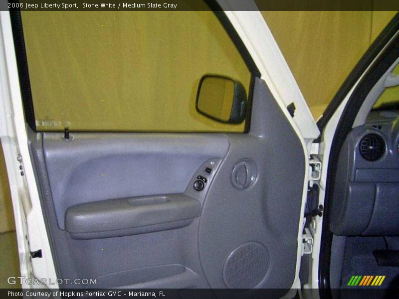 Stone White / Medium Slate Gray 2006 Jeep Liberty Sport