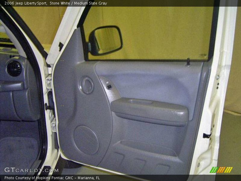 Stone White / Medium Slate Gray 2006 Jeep Liberty Sport