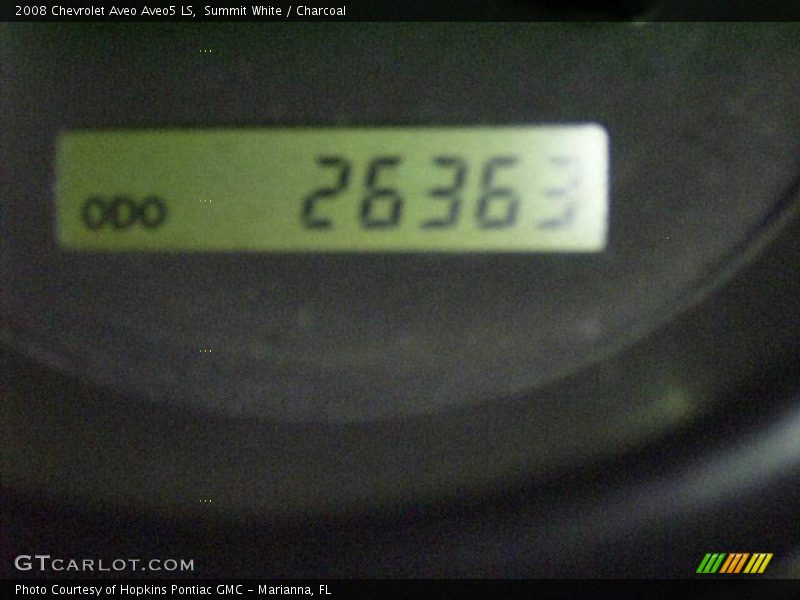 Summit White / Charcoal 2008 Chevrolet Aveo Aveo5 LS