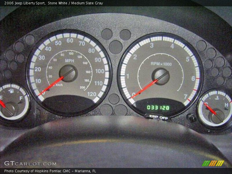 Stone White / Medium Slate Gray 2006 Jeep Liberty Sport