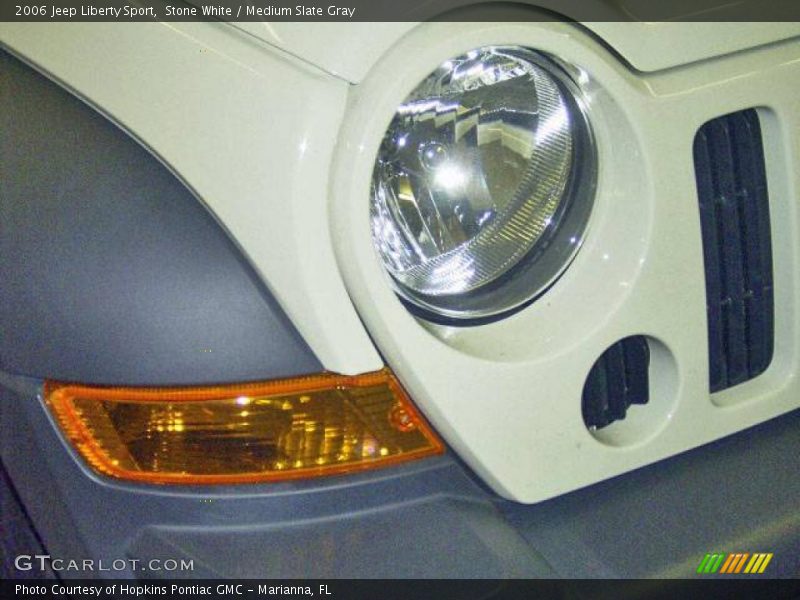 Stone White / Medium Slate Gray 2006 Jeep Liberty Sport