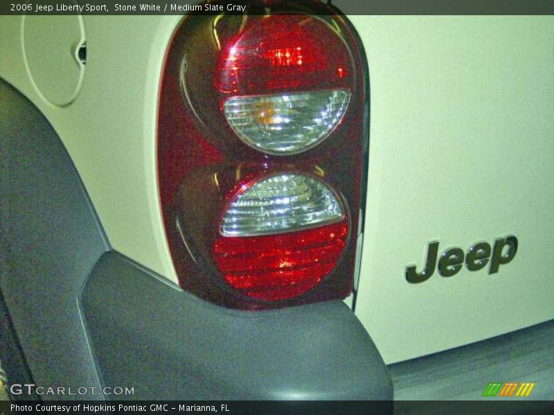 Stone White / Medium Slate Gray 2006 Jeep Liberty Sport