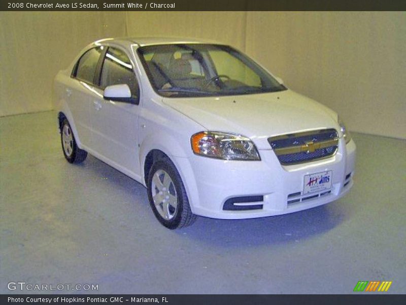 Summit White / Charcoal 2008 Chevrolet Aveo LS Sedan