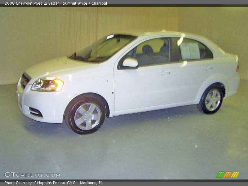 Summit White / Charcoal 2008 Chevrolet Aveo LS Sedan