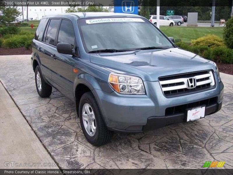 Steel Blue Metallic / Gray 2006 Honda Pilot LX 4WD