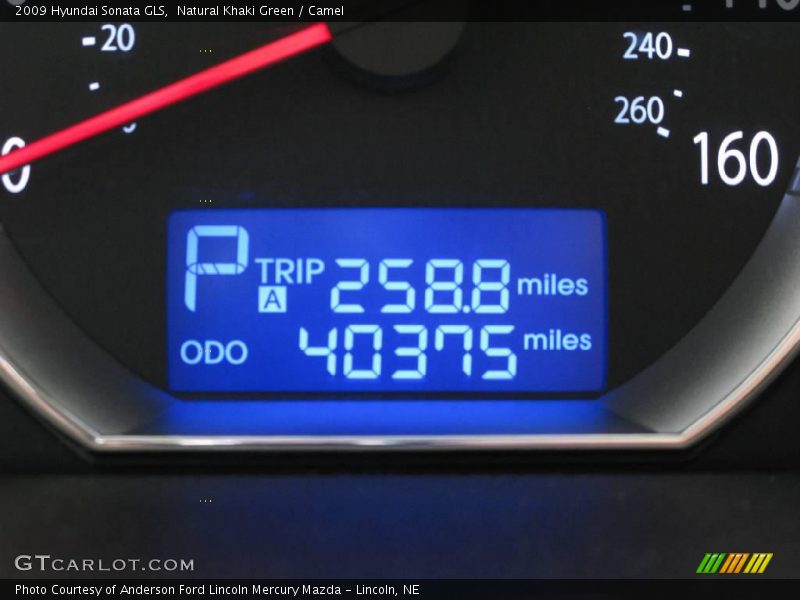 Natural Khaki Green / Camel 2009 Hyundai Sonata GLS