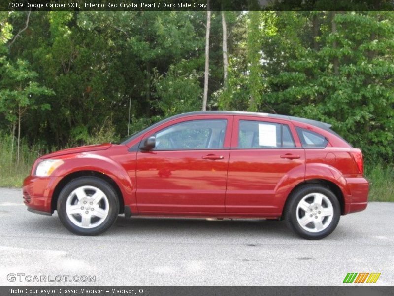 Inferno Red Crystal Pearl / Dark Slate Gray 2009 Dodge Caliber SXT
