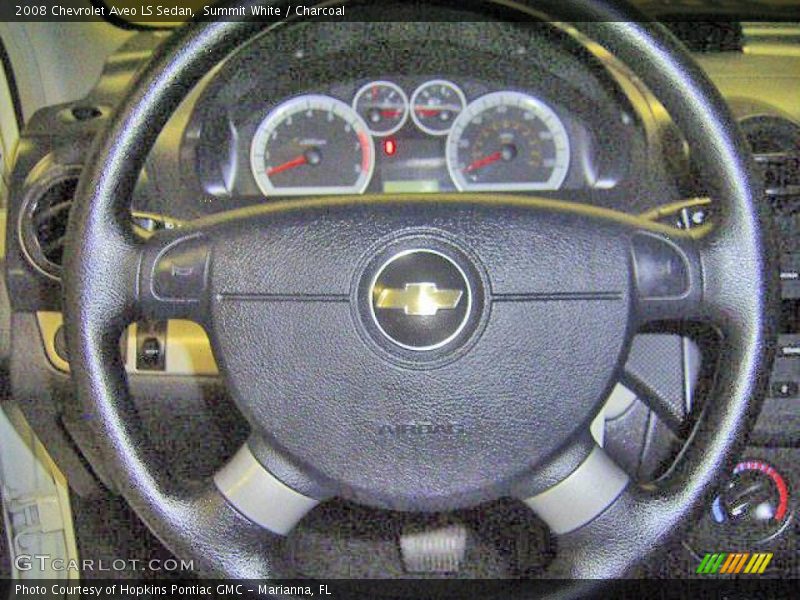 Summit White / Charcoal 2008 Chevrolet Aveo LS Sedan