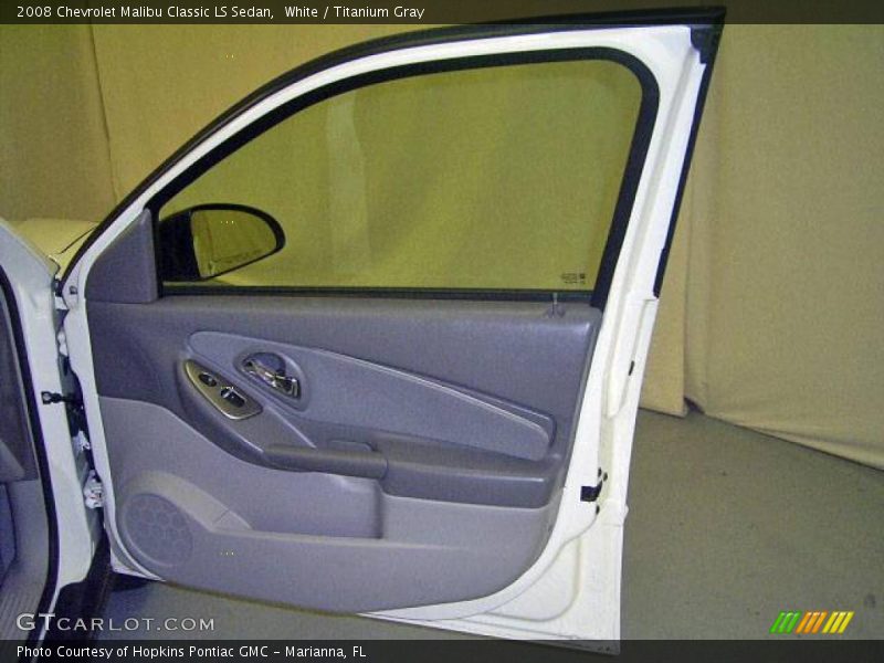 White / Titanium Gray 2008 Chevrolet Malibu Classic LS Sedan