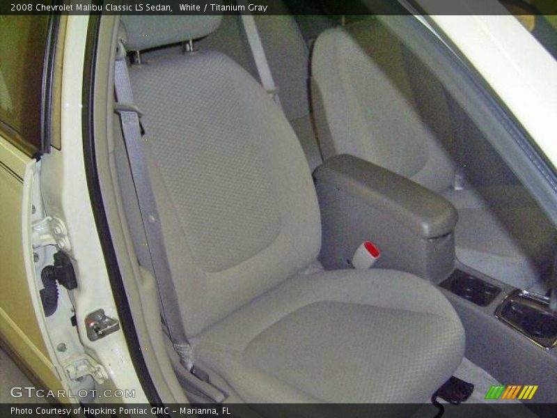 White / Titanium Gray 2008 Chevrolet Malibu Classic LS Sedan