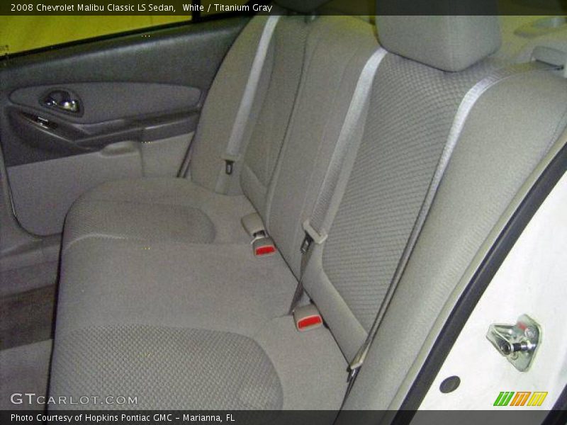 White / Titanium Gray 2008 Chevrolet Malibu Classic LS Sedan