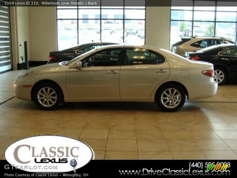 Millennium Silver Metallic / Black 2004 Lexus ES 330