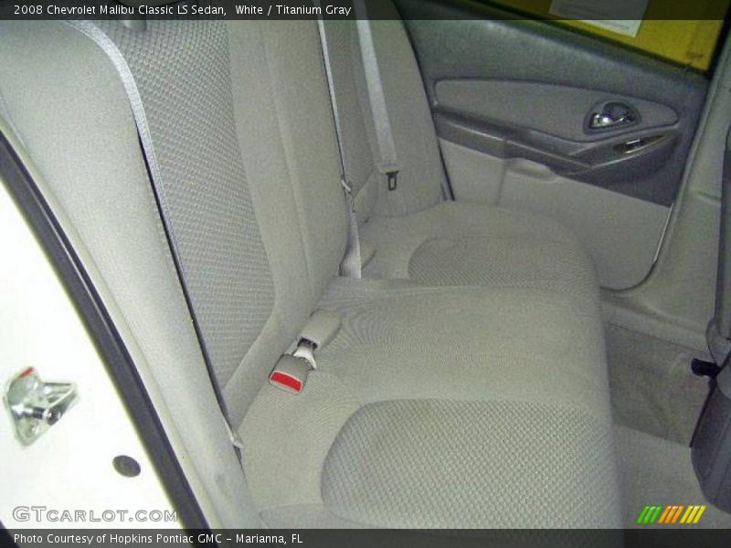 White / Titanium Gray 2008 Chevrolet Malibu Classic LS Sedan