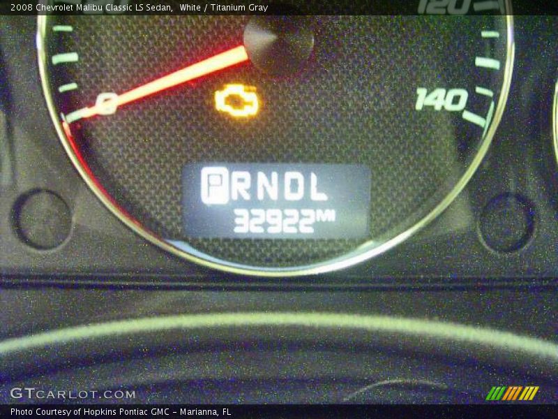 White / Titanium Gray 2008 Chevrolet Malibu Classic LS Sedan
