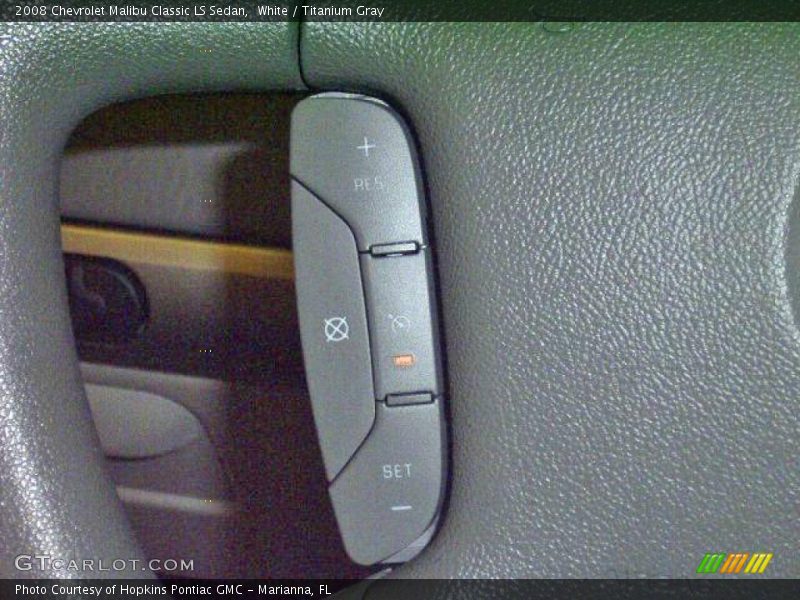 White / Titanium Gray 2008 Chevrolet Malibu Classic LS Sedan