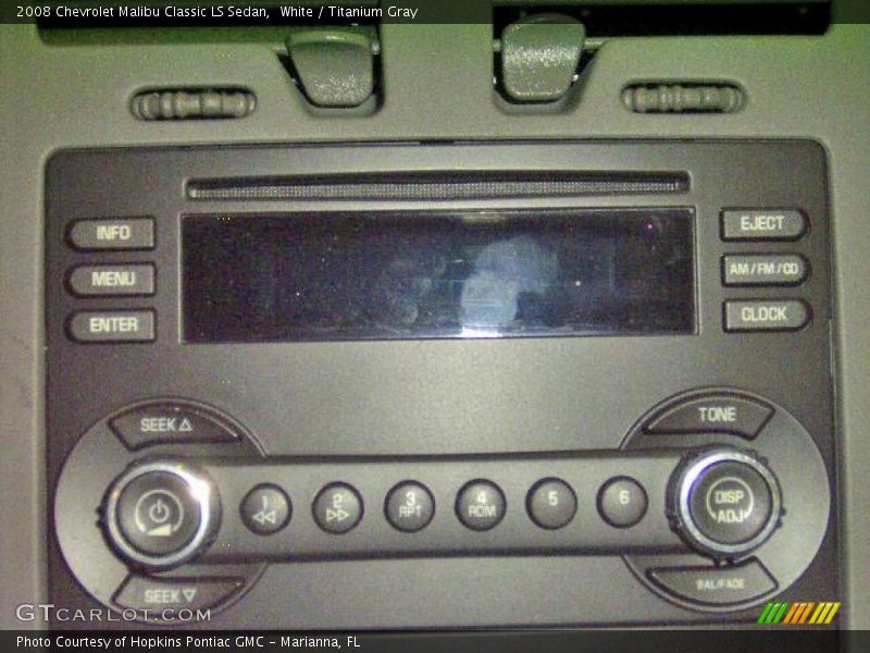 White / Titanium Gray 2008 Chevrolet Malibu Classic LS Sedan