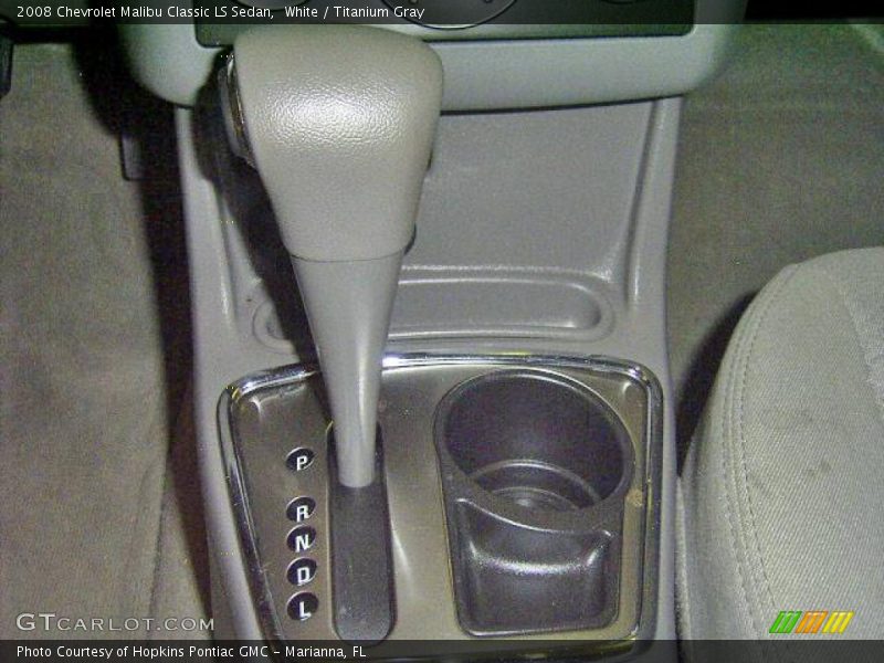 White / Titanium Gray 2008 Chevrolet Malibu Classic LS Sedan