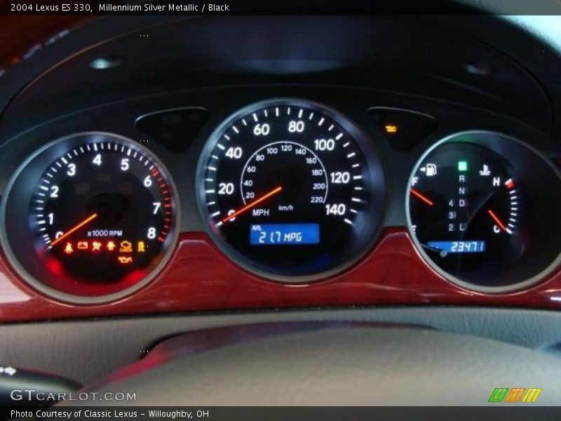 Millennium Silver Metallic / Black 2004 Lexus ES 330