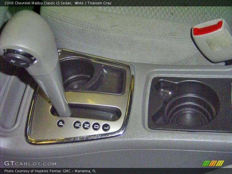 White / Titanium Gray 2008 Chevrolet Malibu Classic LS Sedan