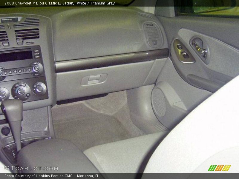 White / Titanium Gray 2008 Chevrolet Malibu Classic LS Sedan