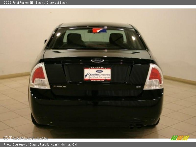 Black / Charcoal Black 2006 Ford Fusion SE