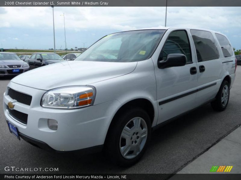 Summit White / Medium Gray 2008 Chevrolet Uplander LS