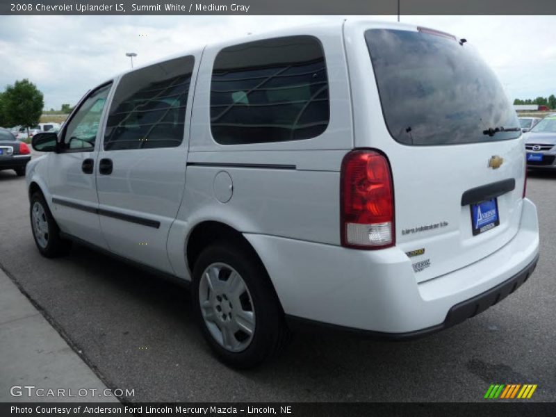 Summit White / Medium Gray 2008 Chevrolet Uplander LS