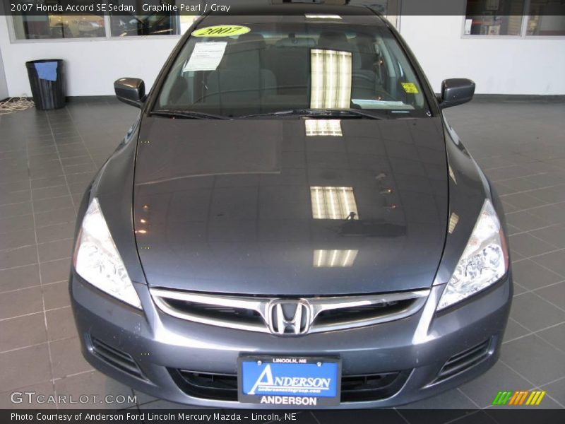 Graphite Pearl / Gray 2007 Honda Accord SE Sedan