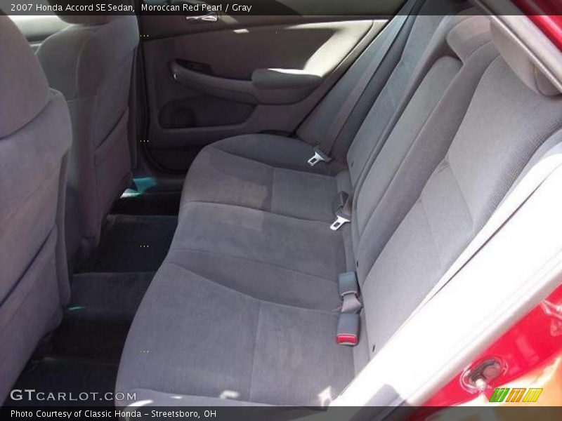 Moroccan Red Pearl / Gray 2007 Honda Accord SE Sedan